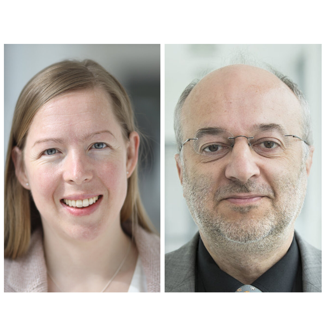 Prof. Dr. Katja Rudolph und Prof. Dr. Valentin Cepus Portraits