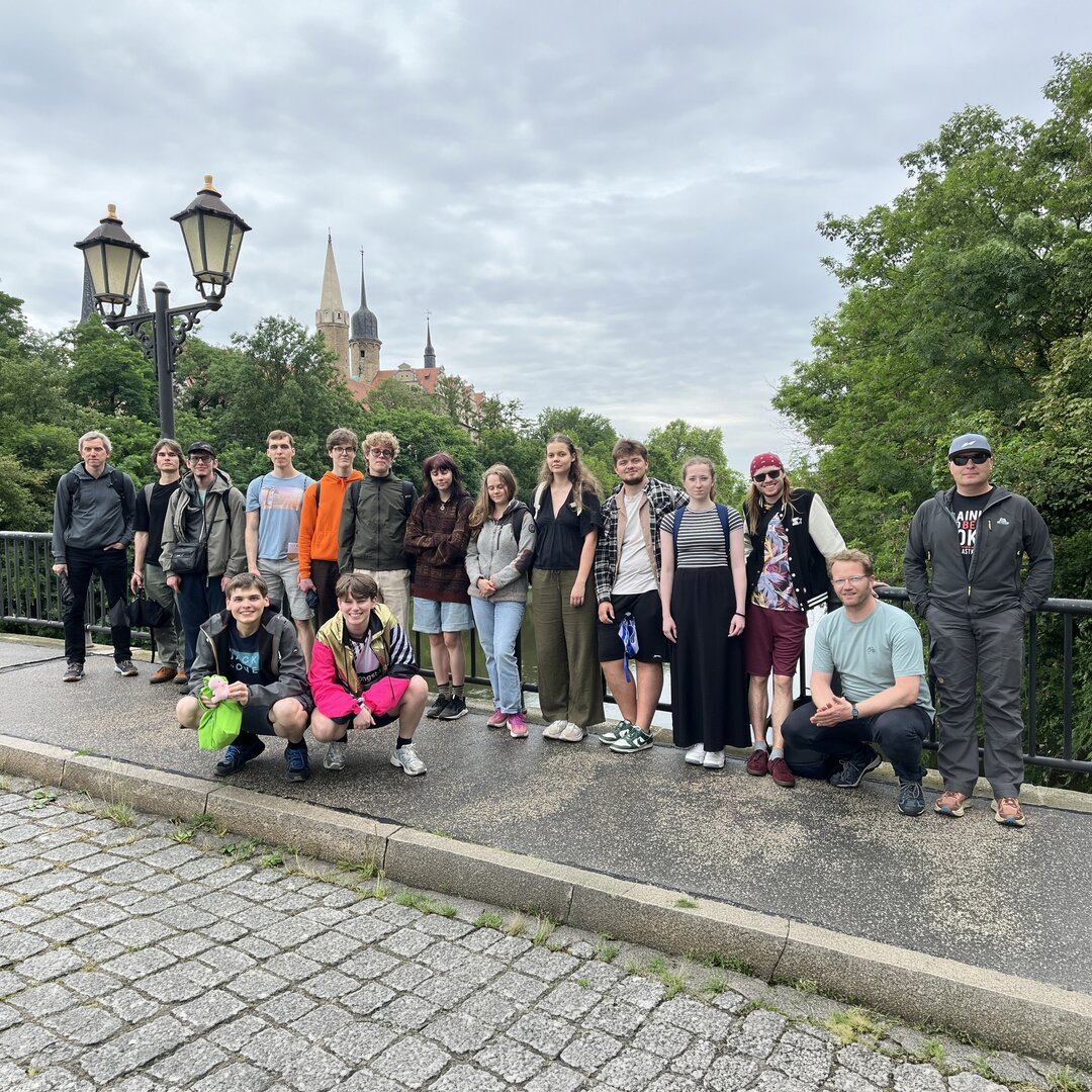Im Rahmen eines Blockpraktikums waren Studierende der University Riga zu Gast an der Hochschule Merseburg Gruppenfoto