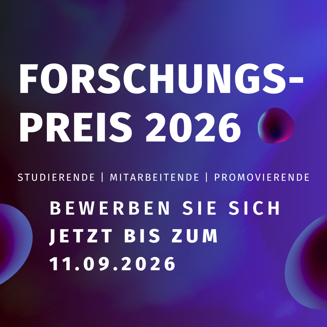 Teaserbild für die Fristverlängerung für den Forschungspreis.