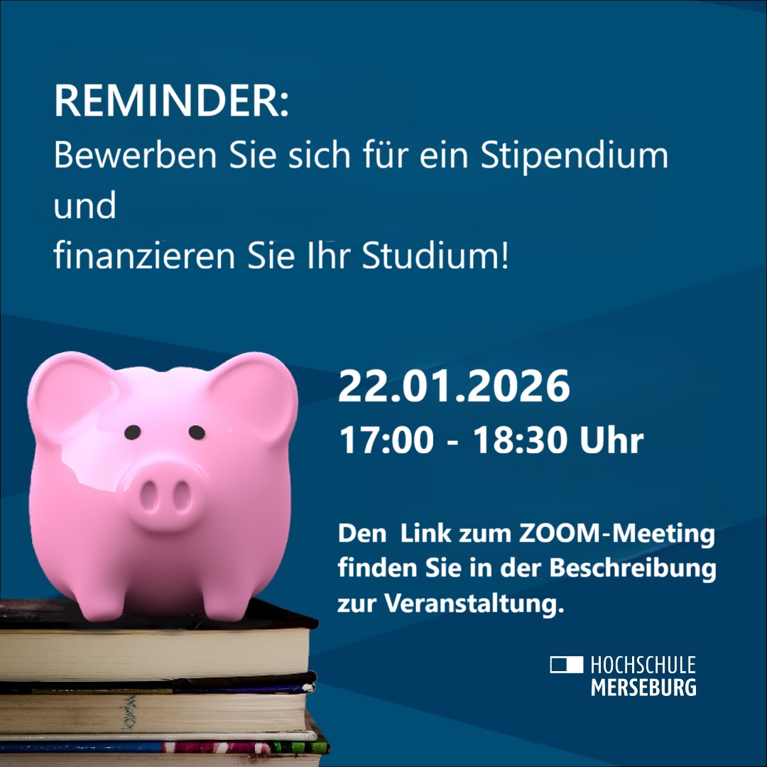 Bewerben Sie sich für ein Stipendium und finanzieren Sie Ihr Studium!