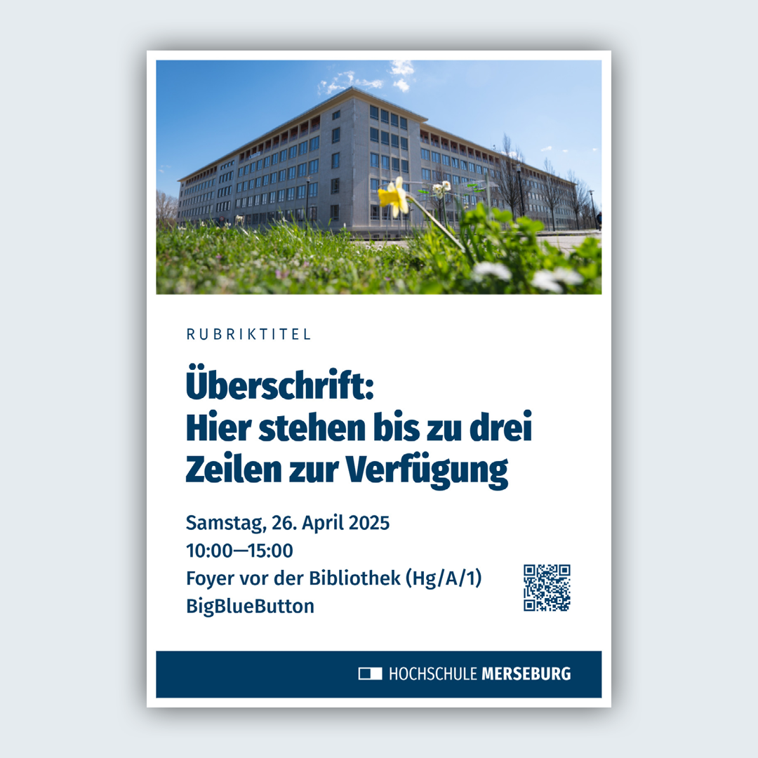 Beispielvorlage für ein Plakat