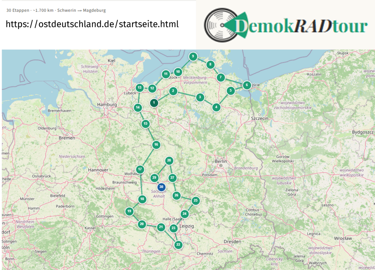 Tourplan DemokRADtour Tourplan DemokRADtour