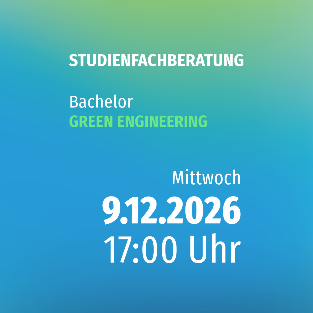 Studienfachberatung GREEN ENGINEERING