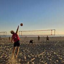 Beachvolleyballspiel