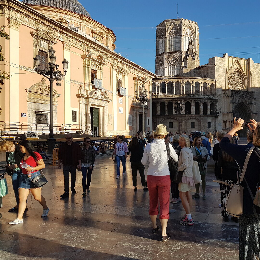Ansicht der Altstadt Valencia