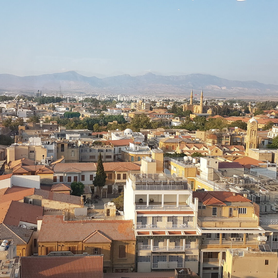 Blick auf Nicosia in Zypern