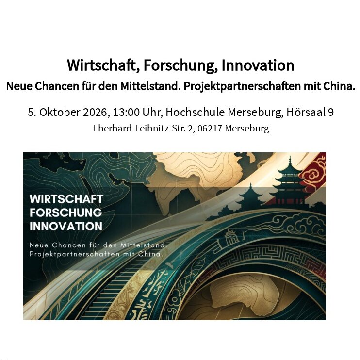 Wirtschaft, Forschung, Innovation - Neue Chancen für den Mittelstand. Projektpartnerschaften mit China. Wirtschaft, Forschung, Innovation - Neue Chancen für den Mittelstand. Projektpartnerschaften mit China.
