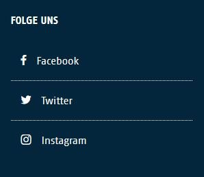 Übersicht Social Media Kanäle