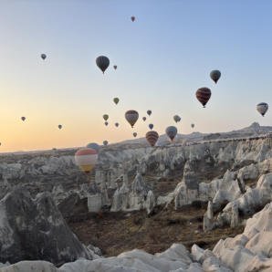 Heißluftballons über Kappadokien