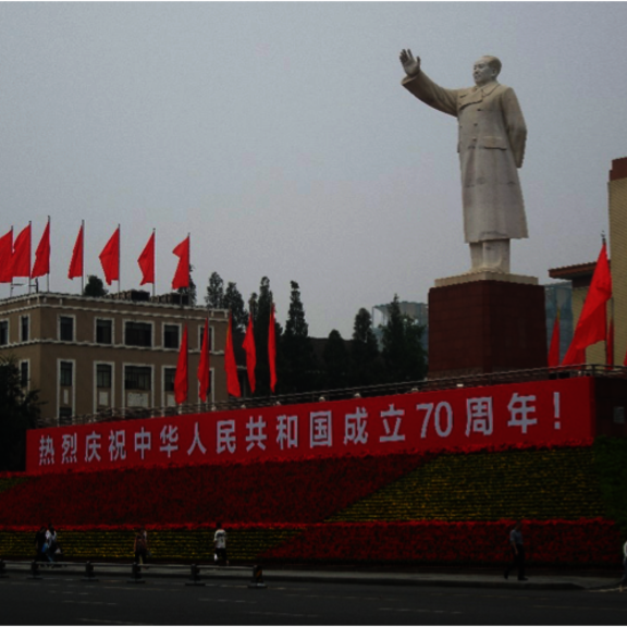 Mao-Statue in Chengdu