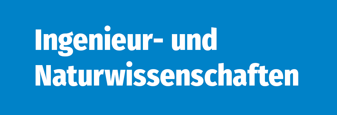 Weiße Schrift auf blauem Hintergrund