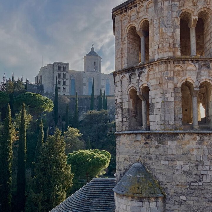 Blick auf die Stadt in Girona, Spanien