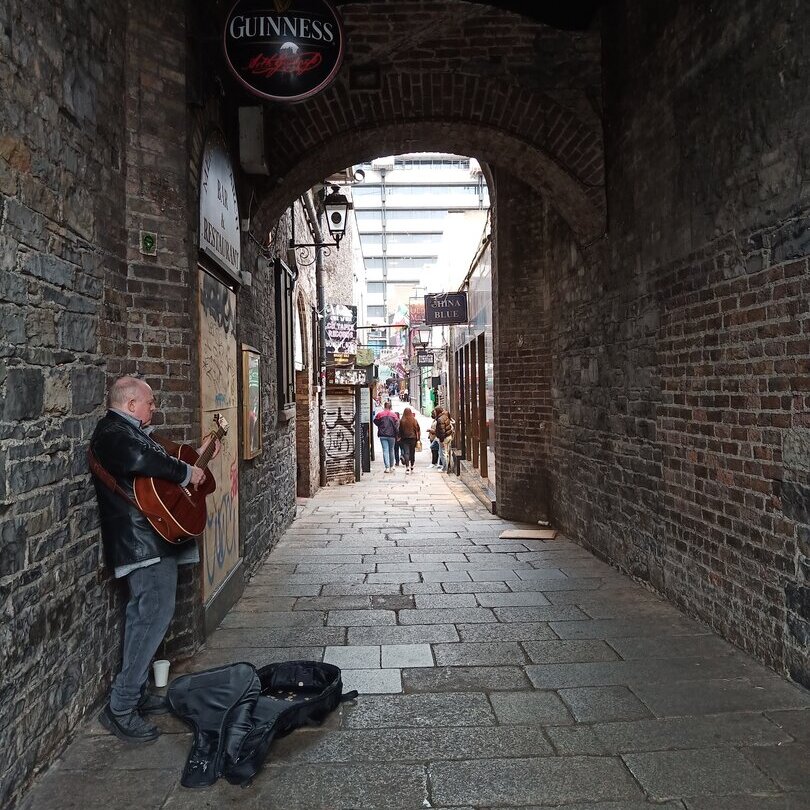 Ansicht einer Gasse in Dublin